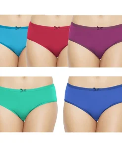 Alternative view of Reema -Womens Outer Elastic Panties 5 Pcs (MultiColor) -  NewDay